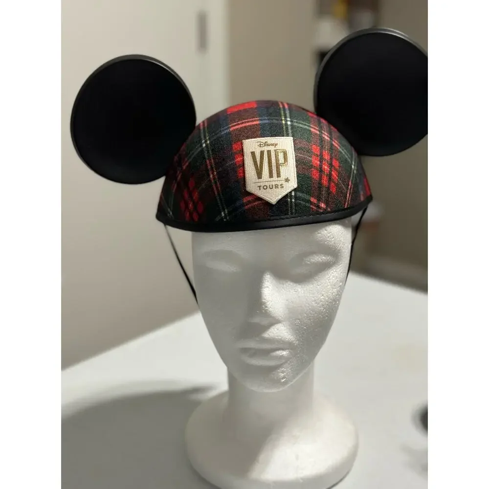 Disney Parks VIP Tour Plaid Mickey Ears
